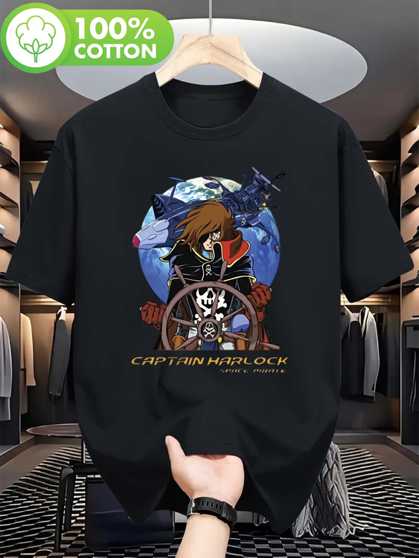 Anime Merchandise Logo - Men'S Anime Space Pirate Captain Harlock