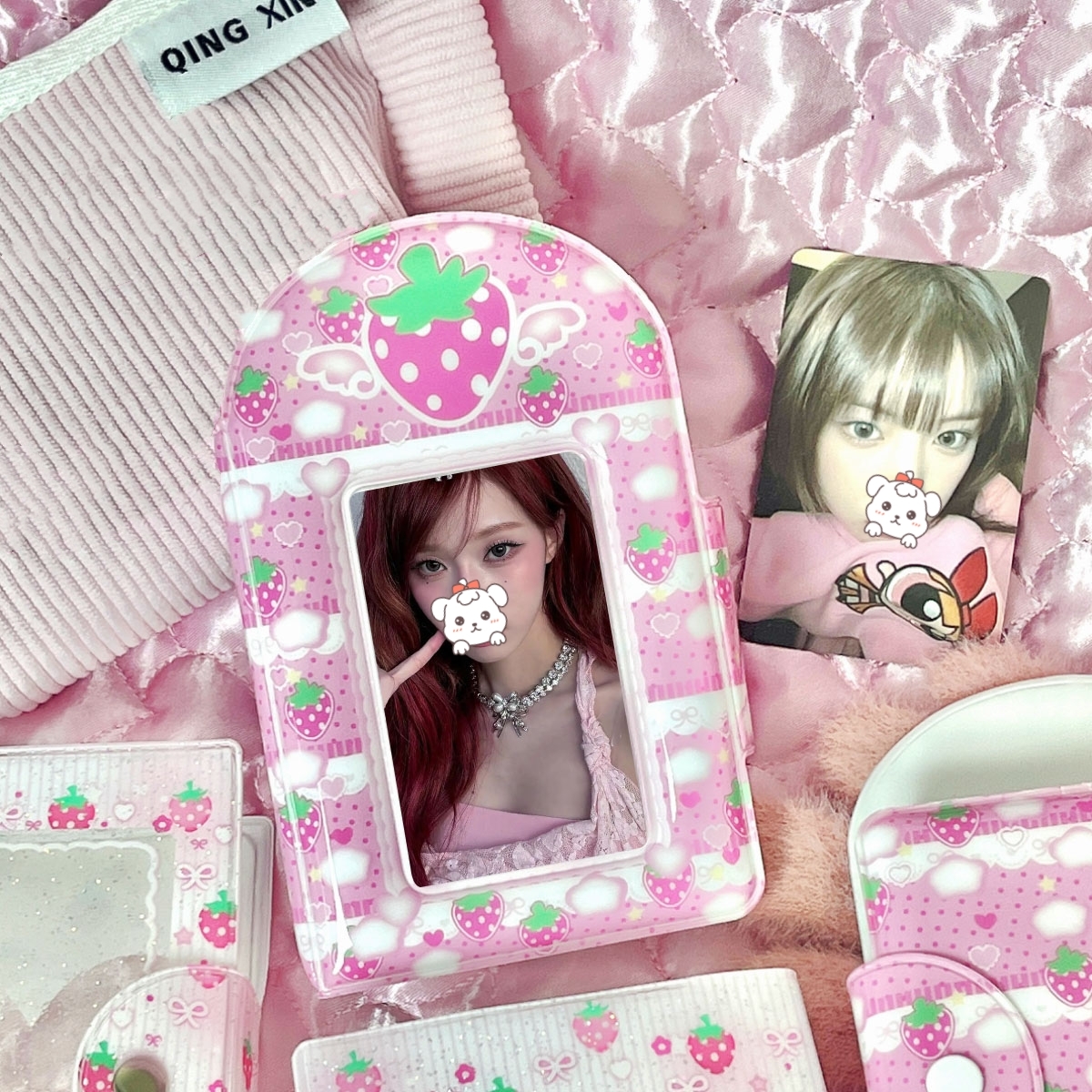 1Pc Cute Pink Strawberry Photo - Top Anime Merchandise recensie en prijs