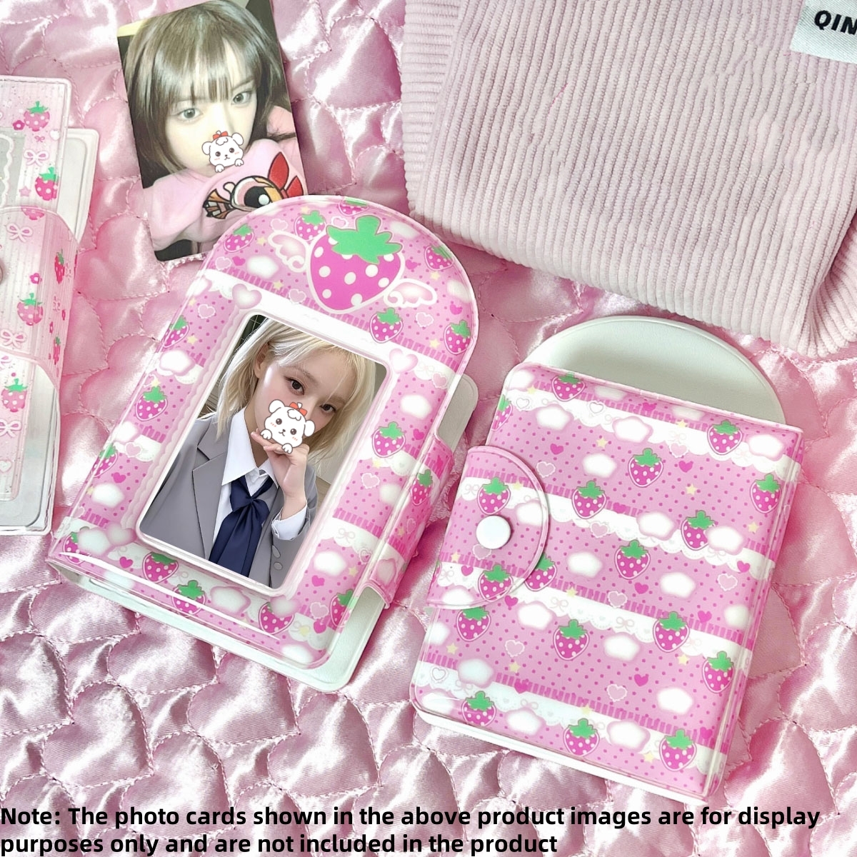 1Pc Cute Pink Strawberry Photo - Top Anime Merchandise recensie en prijs