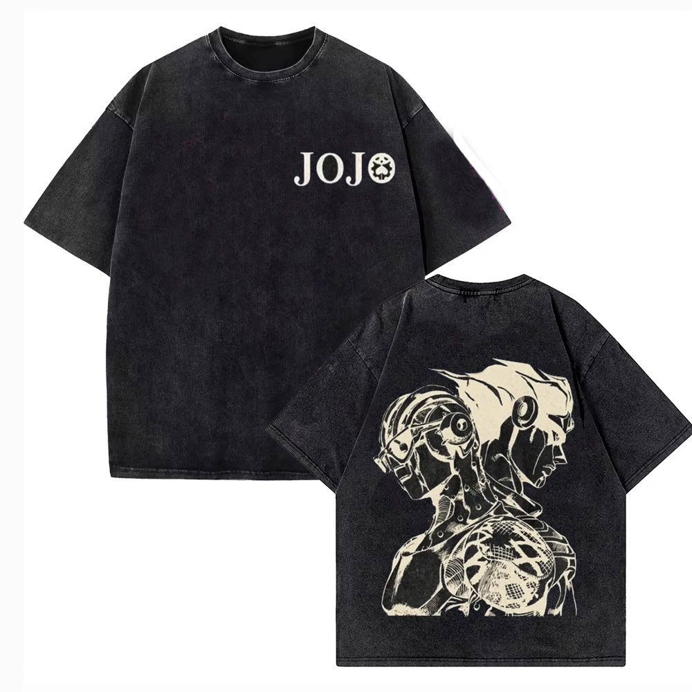 Vintage Washed TShirt Men JoJo - Jojo Anime Merchandise recensie en prijs