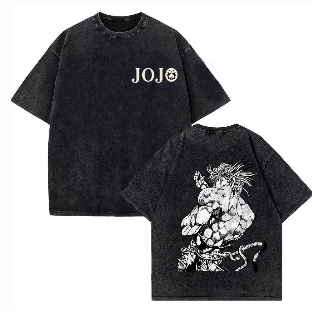 Vintage Washed TShirt Men JoJo - Jojo Anime Merchandise recensie en prijs