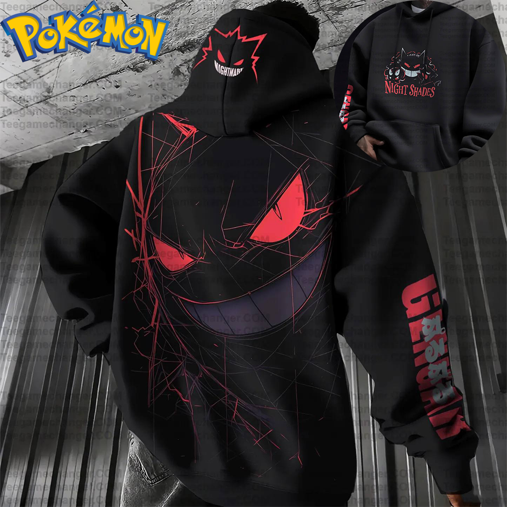 Pokemon Anime Gengar Cotton Ho - Anime Merch Hoodie recensie en prijs
